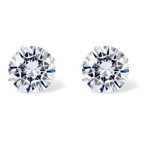 14k Solid Gold Diamond Earrings NWOT